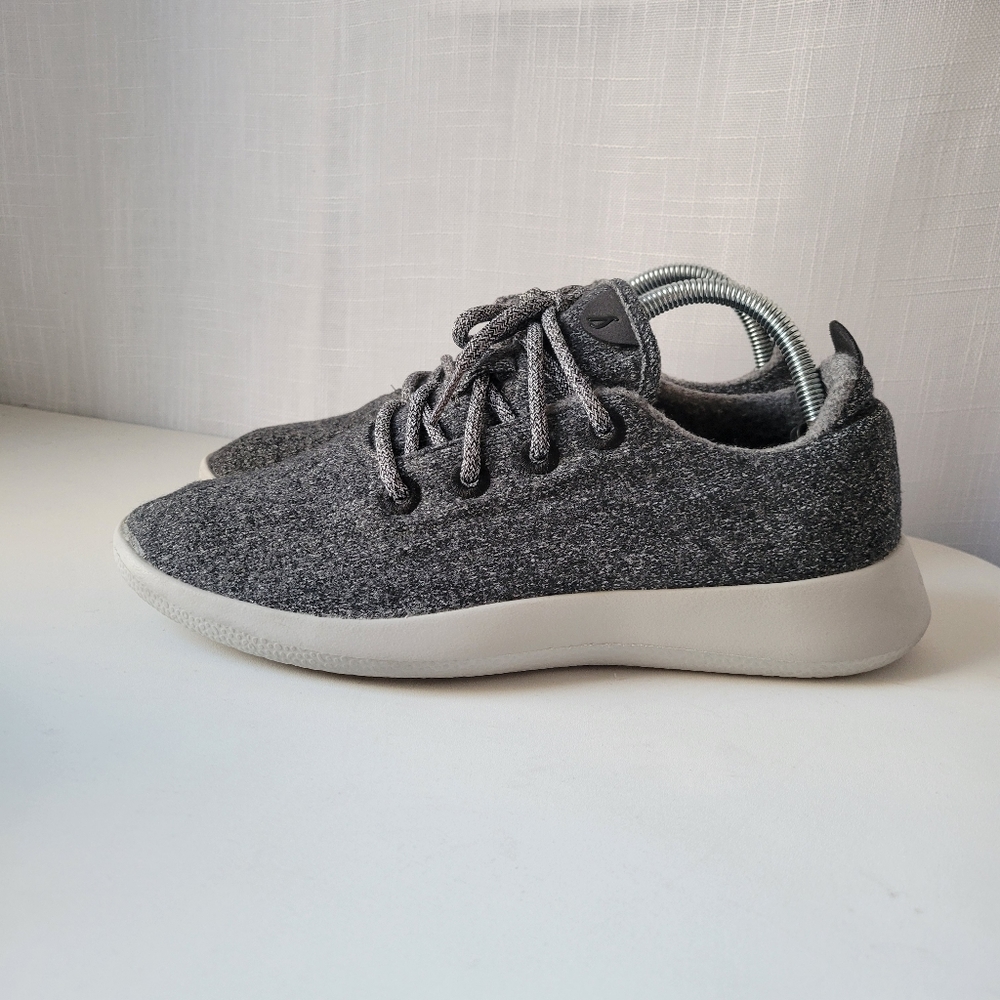 Allbird men's grey merino wool runners shoes size 9